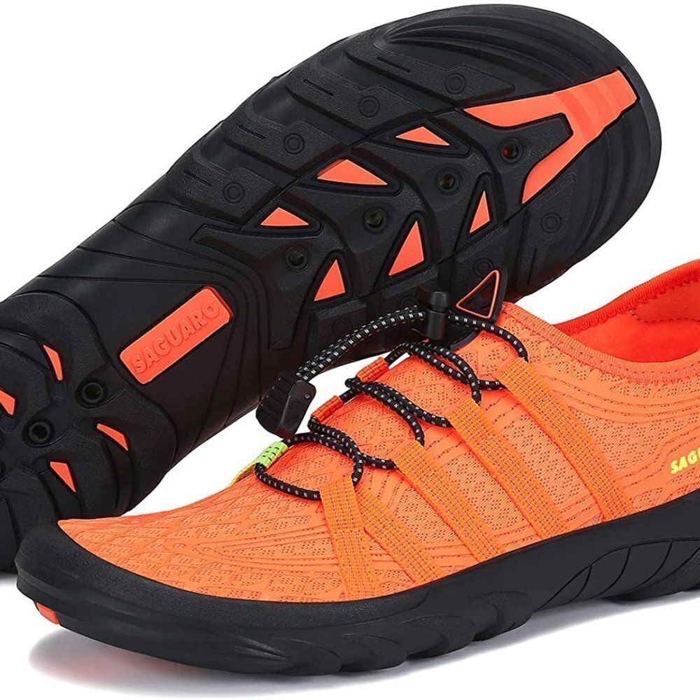 SAGUARO UNISEX ORANGE WATER SPORT SHOES SIZE 7.5  NWT